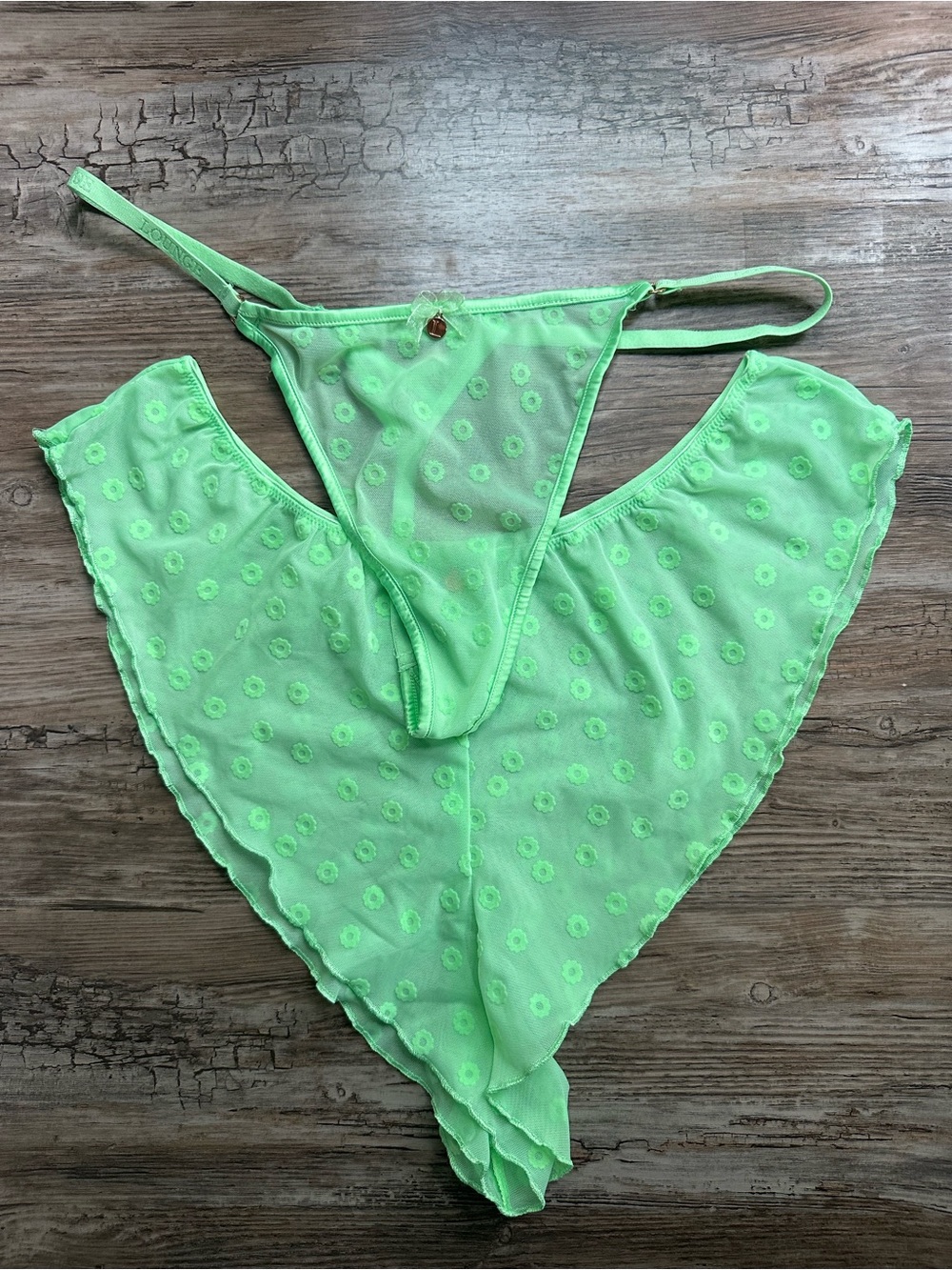 Lounge Underwear Maisie Set of Bottoms/Booty Shorts in Light Green | Large
